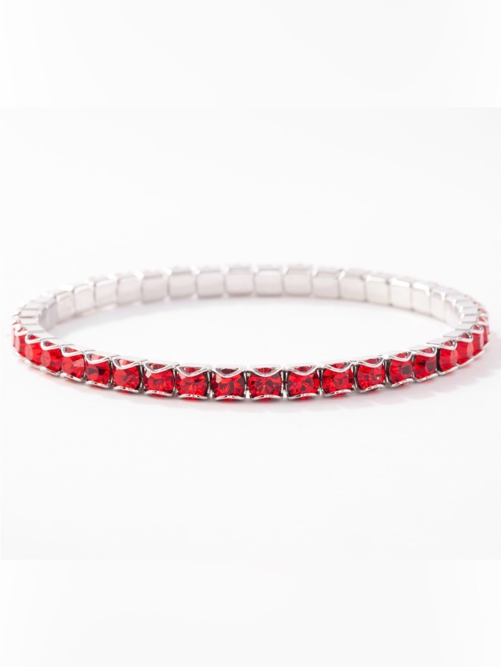 NWT Touchstone Crystal “July Birthstone Bracelet” (Indian Siam); CURRENT catalog